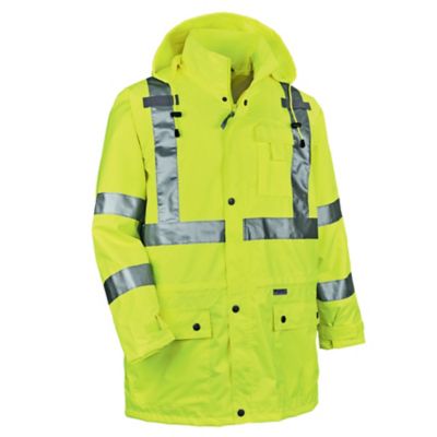 Image showing  Unisex Adult Type R Class 3 Hi-Vis Breathable Rain Jacket