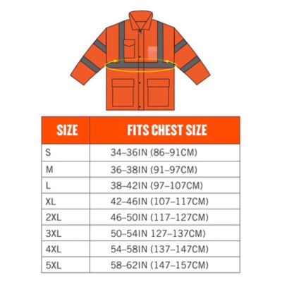 Image showing 7 th GloWear Unisex Adult Type R Class 3 Hi-Vis Lightweight Rain Jacket