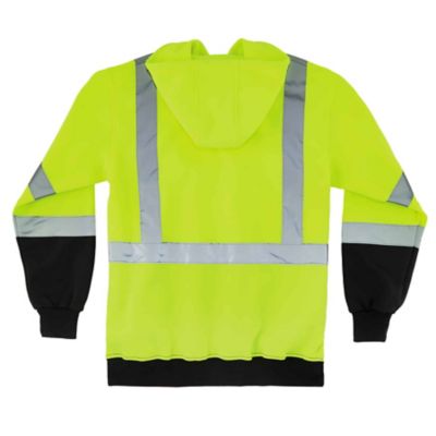 Image showing  Unisex Type R Class 3 Pullover Hi-Vis Hoodie, Black Front