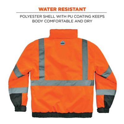 Image showing 1 th GloWear Unisex Adult Type R Class 3 Hi-Vis Thermal Quilted Bomber Jacket