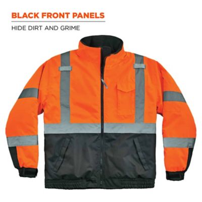 Image showing 5 th GloWear Unisex Adult Type R Class 3 Hi-Vis Thermal Quilted Bomber Jacket
