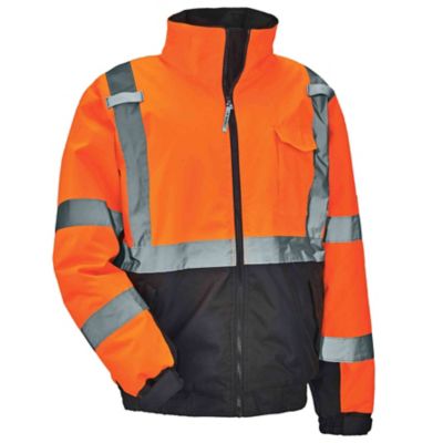 Image showing  Unisex Adult Type R Class 3 Hi-Vis Thermal Quilted Bomber Jacket