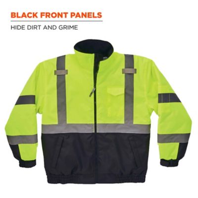Image showing 5 th GloWear Unisex Adult Type R Class 3 Hi-Vis Thermal Quilted Bomber Jacket