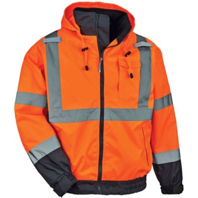 Image showing  Unisex Adult Type R Class 3 Hi-Vis Thermal Fleece-Lined Bomber Jacket