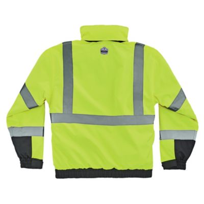 Image showing  Unisex Adult Type R Class 3 Hi-Vis Thermal 4-in-1 Bomber Jacket with Quilted Sleeves