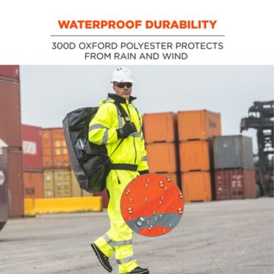 Image showing 1 th GloWear Unisex Natural-Rise Class E Hi-Vis Rain Pants, Breathable