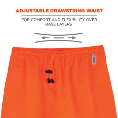 Image showing 3 th GloWear Unisex Natural-Rise Class E Hi-Vis Rain Pants, Breathable