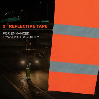 Image showing  Unisex Natural-Rise Class E Hi-Vis Rain Pants, Breathable