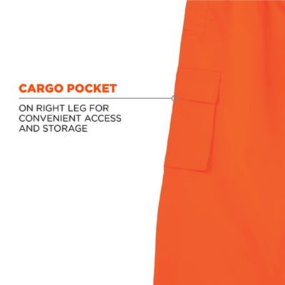 Image showing 5 th GloWear Unisex Natural-Rise Class E Hi-Vis Rain Pants, Breathable