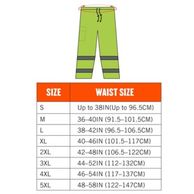 Image showing 6 th GloWear Unisex Natural-Rise Class E Hi-Vis Rain Pants, Breathable