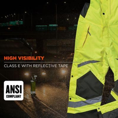 Image showing  Unisex Adult Class E Hi-Vis Insulated Bib