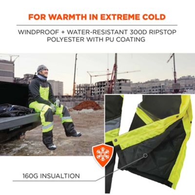Image showing  Unisex Adult Class E Hi-Vis Insulated Bib