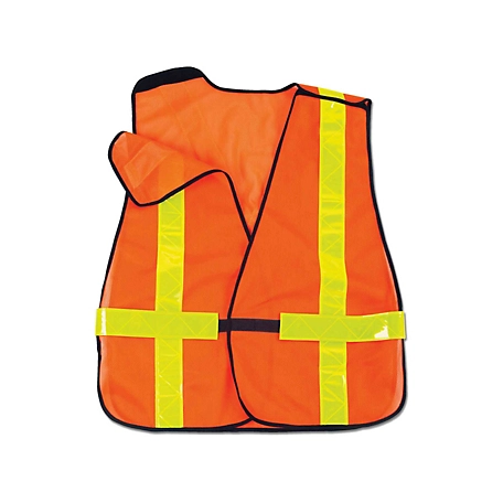 GloWear Unisex Non-Certified Hi-Vis X-Back Safety Vest