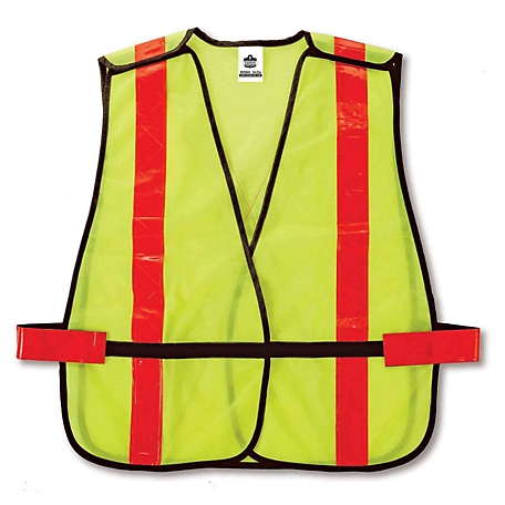 GloWear Unisex Non-Certified Hi-Vis X-Back Safety Vest