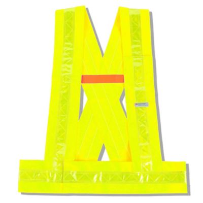 GloWear Unisex Lime Type O Class 1 Breakaway Hi-Vis Safety Sash, M/L