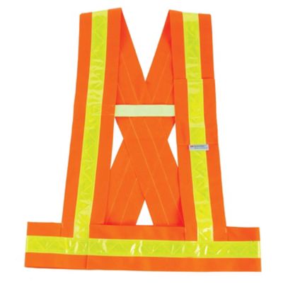 GloWear Unisex Orange Type O Class 1 Breakaway Hi-Vis Safety Sash, M/L