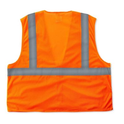 Image showing  Unisex Type R Class 2 Super Economy Mesh Safety Vest with Zipper