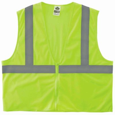 Image showing  Unisex Type R Class 2 Super Economy Mesh Safety Vest with Zipper
