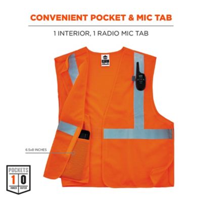 Image showing 4 th GloWear Unisex Type R Class 2 Breakaway Mesh Hi-Vis Economy Safety Vest, 21063