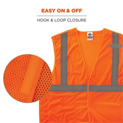 Image showing 5 th GloWear Unisex Type R Class 2 Breakaway Mesh Hi-Vis Economy Safety Vest, 21063
