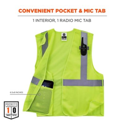 Image showing  Unisex Type R Class 2 Breakaway Mesh Hi-Vis Economy Safety Vest, 21063