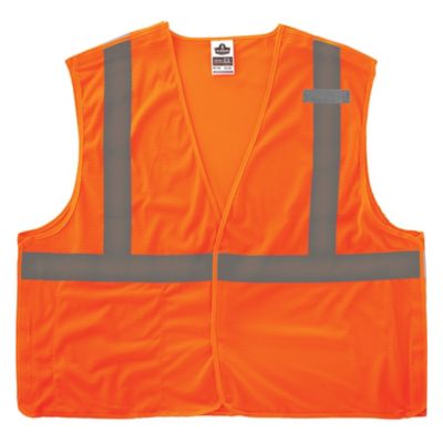 Ergodyne Unisex GloWear 8215BA-S Type R Class 2 Breakaway Mesh Hi-Vis Economy Safety Vest, Single Sizing