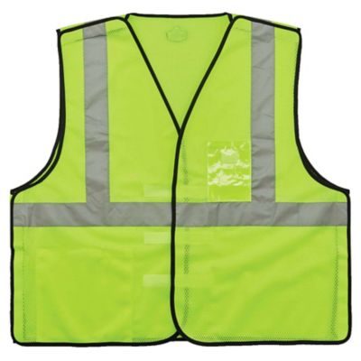 GloWear Unisex Type R Class 2 Breakaway Mesh Safety Vest with ID Badge Holder