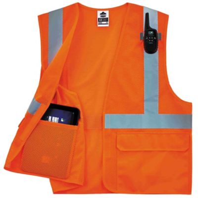 Image showing  Unisex Type R Class 2 Standard Mesh Safety Vest with Hook and Loop