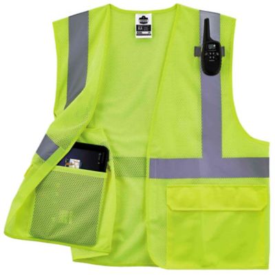 Image showing  Unisex Type R Class 2 Standard Mesh Safety Vest with Hook and Loop