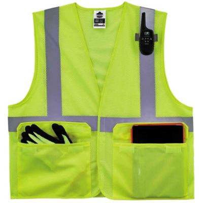 Image showing  Unisex Type R Class 2 Standard Mesh Safety Vest with Hook and Loop