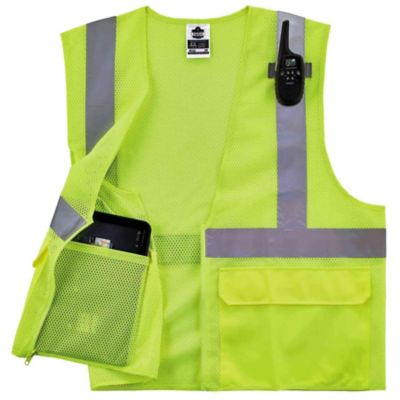 Image showing  Unisex Type R Class 2 Standard Mesh Safety Vest with Zipper