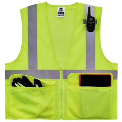 Image showing  Unisex Type R Class 2 Standard Mesh Safety Vest with Zipper