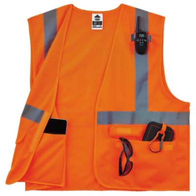 Image showing  Unisex Type R Class 2 Standard Solid Safety Vest with Hook and Loop