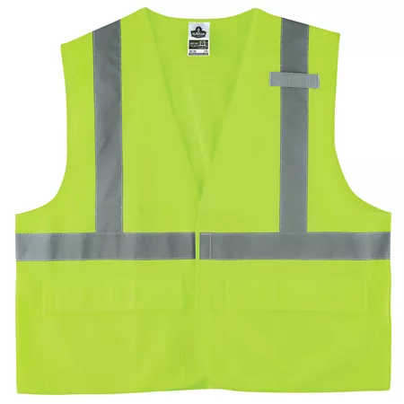 Ergodyne GloWear 8225HL Type R Class 2 High Visibility Solid Standard Safety Vest with Hook and Loop Fasteners Safety Vests