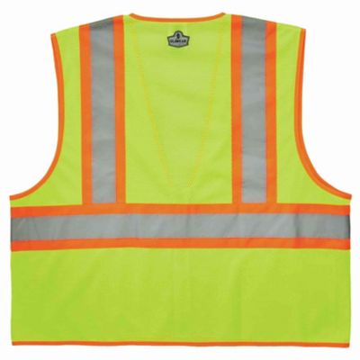 Image showing  Unisex 2-Tone GloWear 8229Z Type R Class 2 Hi-Vis Economy Safety Vest with Zipper