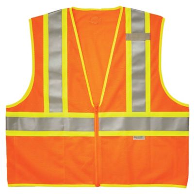 Ergodyne Unisex 2-Tone GloWear 8230Z Type R Class 2 Mesh Hi-Vis Safety Vest with Zipper