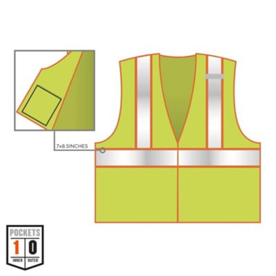 Image showing  Unisex 2-Tone Type R Class 2 Safety Vest