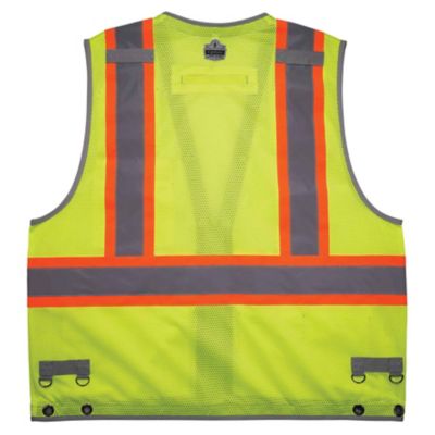 Image showing  Unisex GloWear 8231TV Type R Class 2 Hi-Vis Tool Tethering Safety Vest with Zipper, Dual Certified