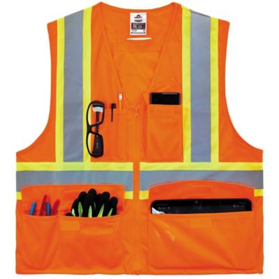 Image showing  Unisex 2-Tone GloWear 8235ZX Type R Class 2 X-Back Safety Vest with Zipper