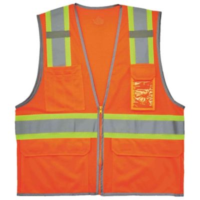 GloWear Unisex 2-Tone Type R Class 2 Mesh Hi-Vis Safety Vest with Reflective Binding, 24143 Best Safety Vests I have ever had