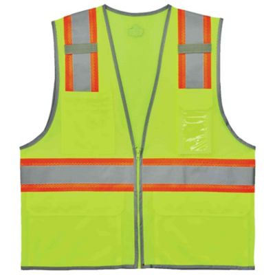 GloWear Unisex 2-Tone Type R Class 2 Mesh Hi-Vis Safety Vest with Reflective Binding, 24143 5 Stars on GloWear Two-Tone Mesh Safety Vest
