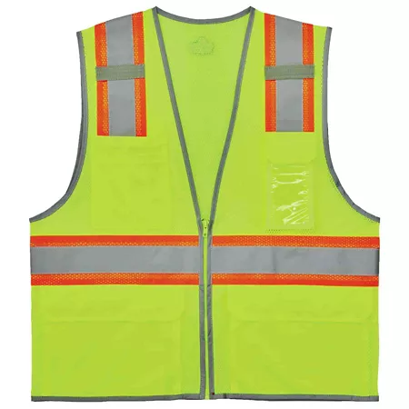 GloWear Unisex Two-Tone Type R Class 2 High Visibility Safety Vest with Reflective Attachment 24143 Safety Vests