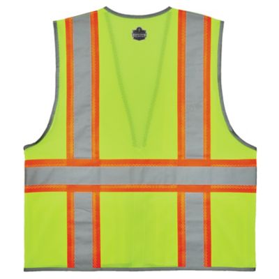 Image showing  Unisex 2-Tone Type R Class 2 Mesh Hi-Vis Safety Vest with Reflective Binding, 24566