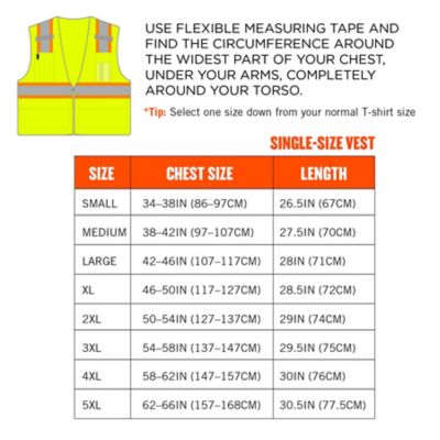 Image showing 7 th GloWear Unisex 2-Tone Type R Class 2 Mesh Hi-Vis Safety Vest with Reflective Binding, 24566