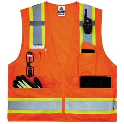 Image showing  Unisex GloWear 8248Z Type R Class 2 2-Tone Surveyors Vest with Zipper