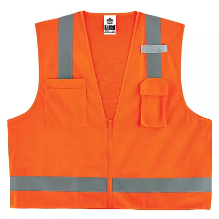 GloWear Economical Unisex Type R Class 2 High Visibility Surveyor Vest 24019 Safety Vests