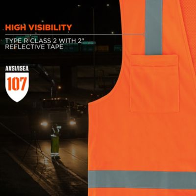 Image showing  Unisex Type R Class 2 Hi-Vis Economy Surveyor Vest, 24019