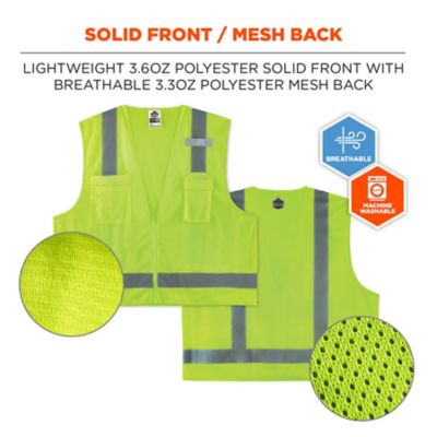 Image showing 5 th GloWear Unisex Type R Class 2 Hi-Vis Economy Surveyor Vest, 24019