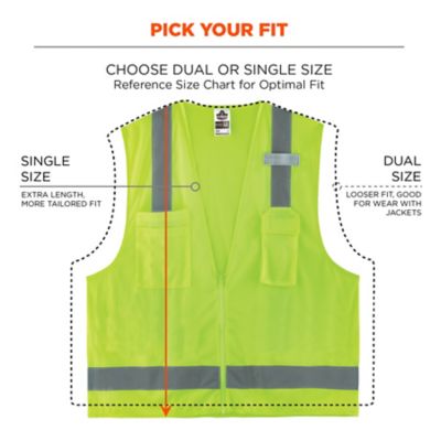 Image showing 7 th GloWear Unisex Type R Class 2 Hi-Vis Economy Surveyor Vest, 24019