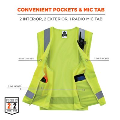 Image showing  Unisex Type R Class 2 Hi-Vis Economy Surveyor Vest, 24503